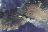 Лесные пожары в Греции: обнародованы спутниковые фото из космоса