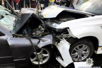 В Харьковской области BMW протаранил полицейскую машину: есть жертвы