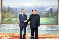 Ким Чен Ын встретился с президентом Южной Кореи