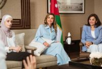 Королева Иордании вышла в свет в костюме украинского бренда