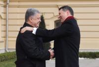 Состоялась встреча Порошенко с президентом Латвии: о чем говорили лидеры стран