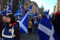 В Шотландии провели акцию за независимость от Великобритании
