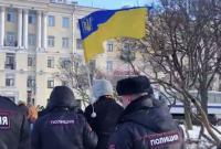 В Петербурге задержали активиста с флагом Украины