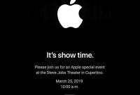 Apple объявила о мероприятии 25 марта: потоковая служба и новый iPad mini?