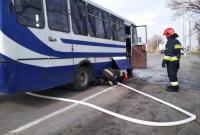 В Винницкой области горел рейсовый автобус