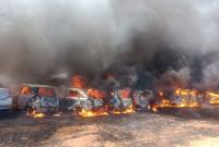 На авиашоу Aero India сгорели 300 автомобилей