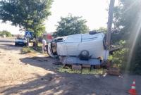 В Херсонской области погиб водитель автомобиля после столкновения с микроавтобусом