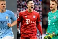 УЕФА объявил тройку претендентов на звание лучшего футболиста сезона