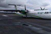 В Бразилии пассажирский самолет приземлился без шасси — видео